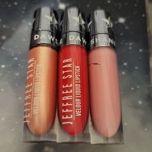 Jeffrey Star velour liquid lip trio bundle